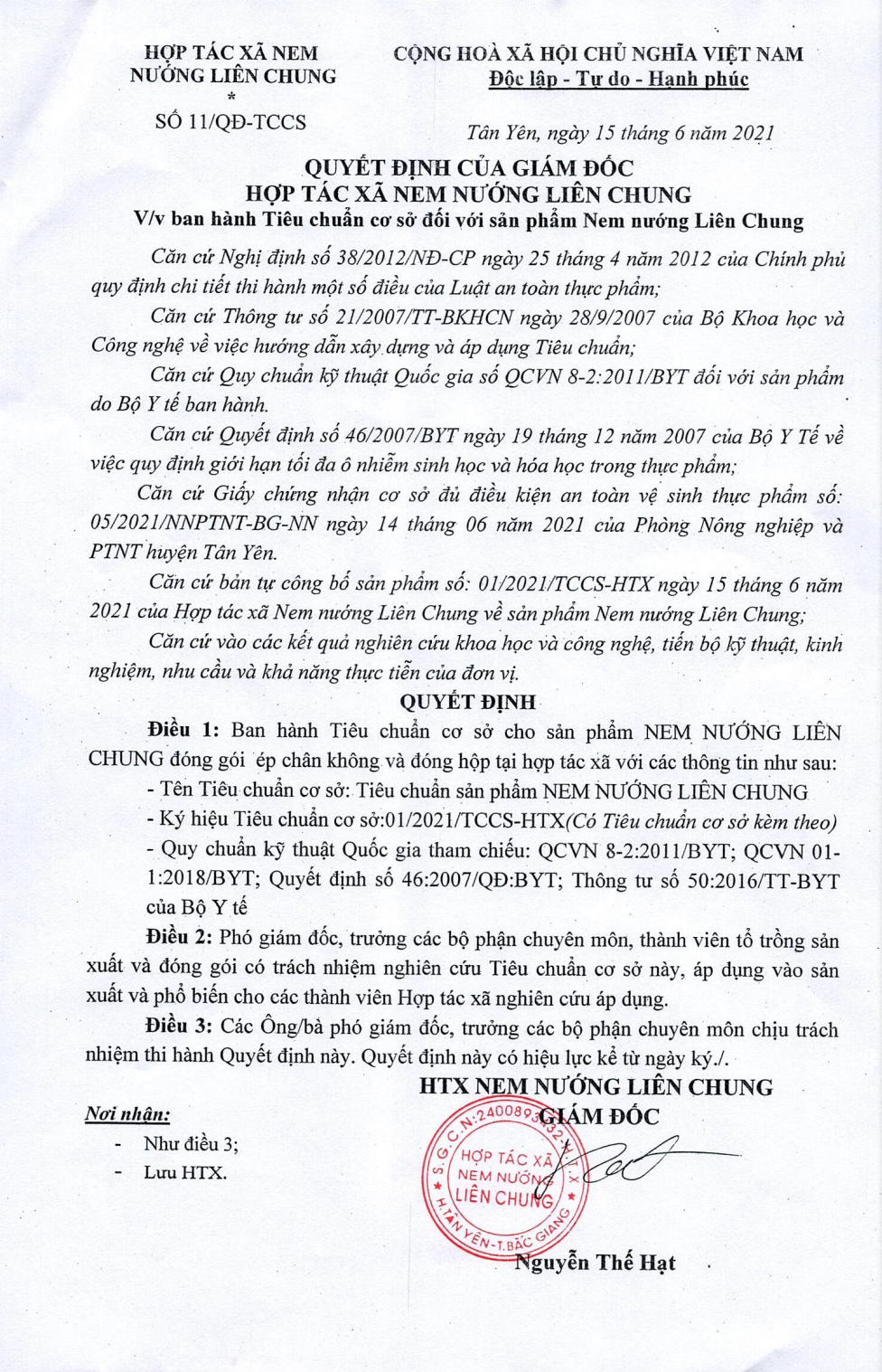 công bố sản phẩm